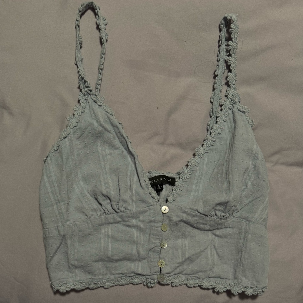 cute baby blue summer tank top :)